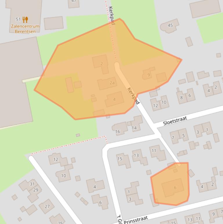 Kaart van postcodegebied 6924AX.