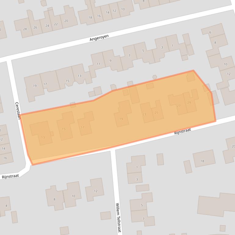 Kaart van postcodegebied 6924BD.