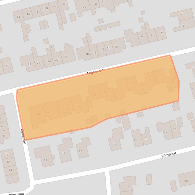 Kaart van postcodegebied 6924BE.