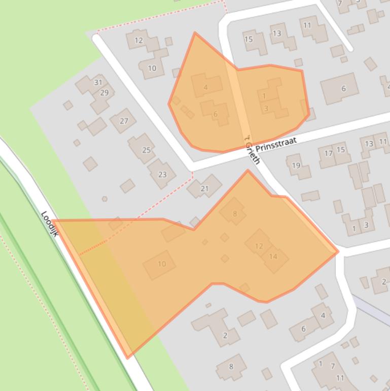 Kaart van postcodegebied 6924BJ.