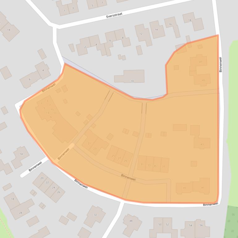 Kaart van postcodegebied 6924BL.