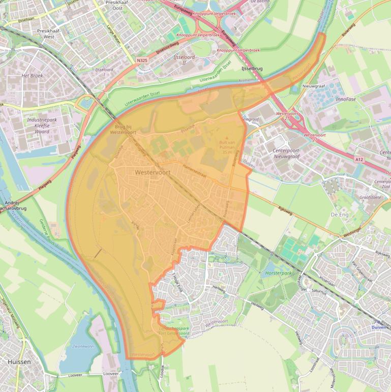 Kaart van postcodegebied 6931.