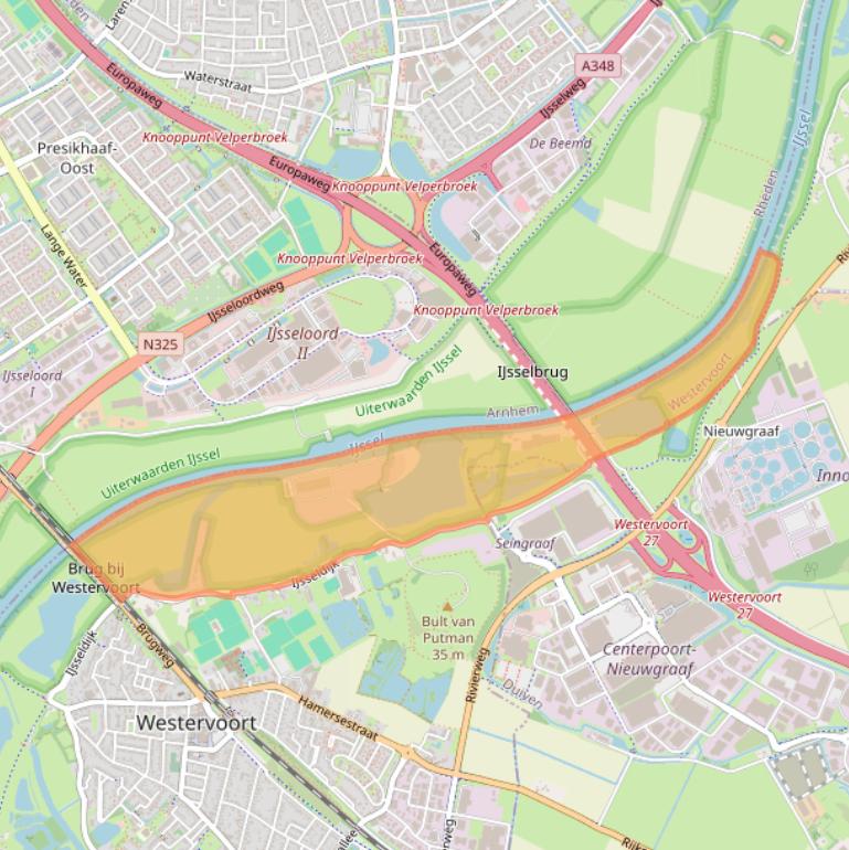 Kaart van postcodegebied 6931AA.