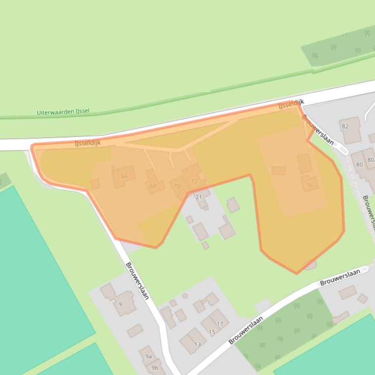 Kaart van postcodegebied 6931AD.