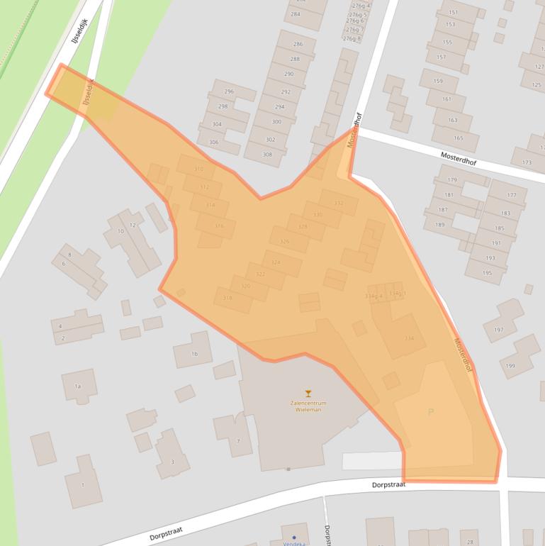 Kaart van postcodegebied 6931AZ.