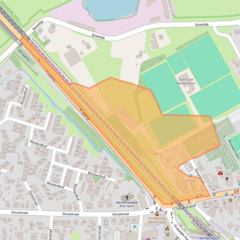 Kaart van postcodegebied 6931BE.