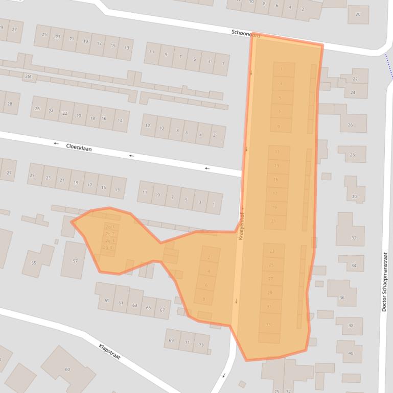 Kaart van postcodegebied 6931BZ.