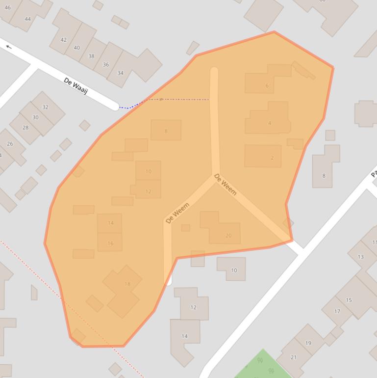 Kaart van postcodegebied 6931CX.