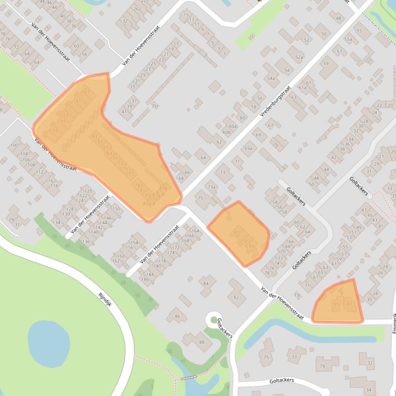 Kaart van postcodegebied 6931DB.