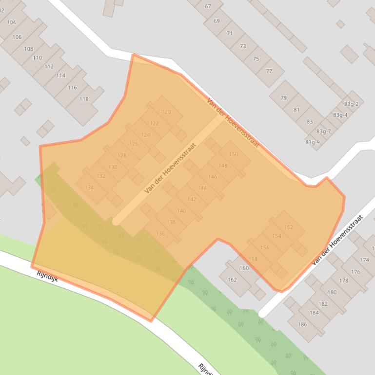 Kaart van postcodegebied 6931DG.