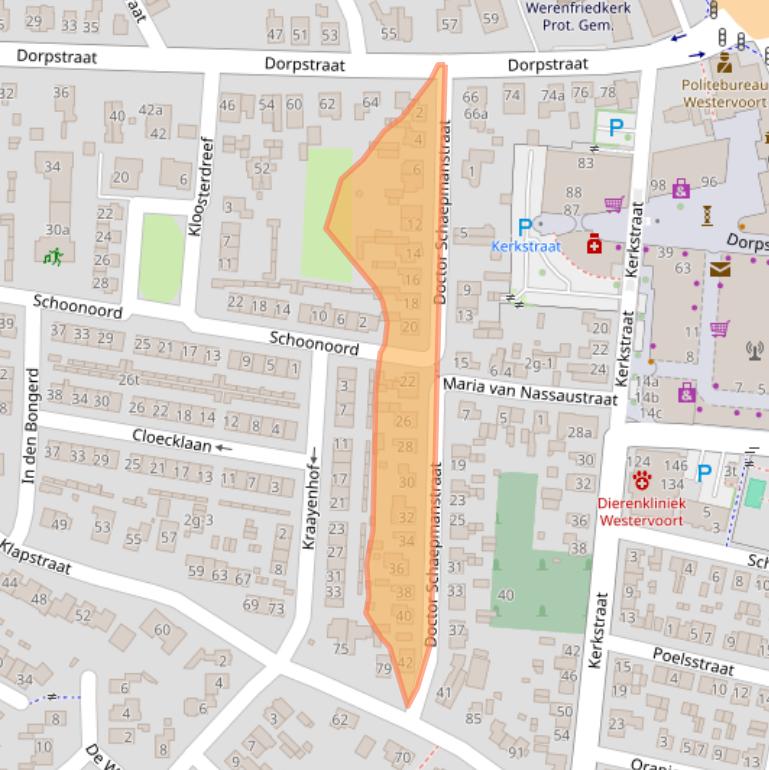 Kaart van postcodegebied 6931DN.