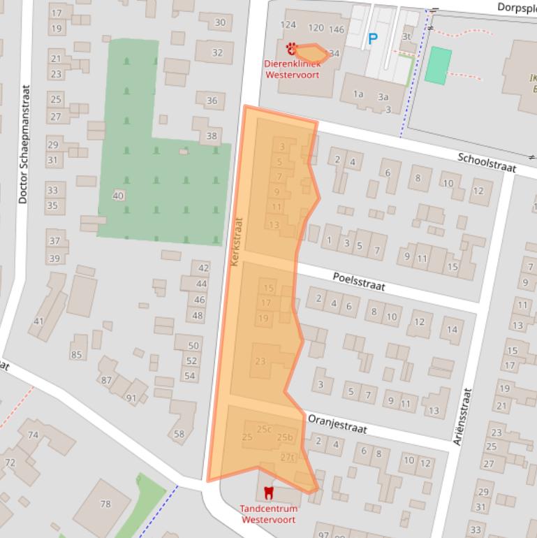 Kaart van postcodegebied 6931DR.