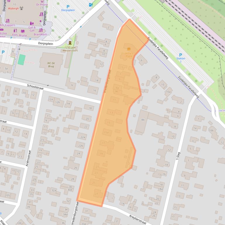 Kaart van postcodegebied 6931EA.