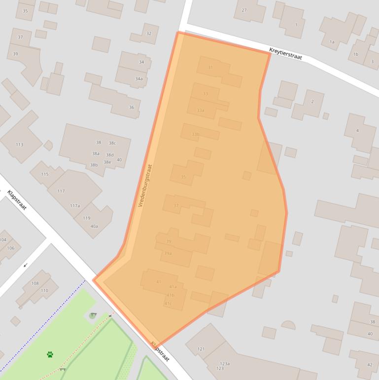 Kaart van postcodegebied 6931EB.