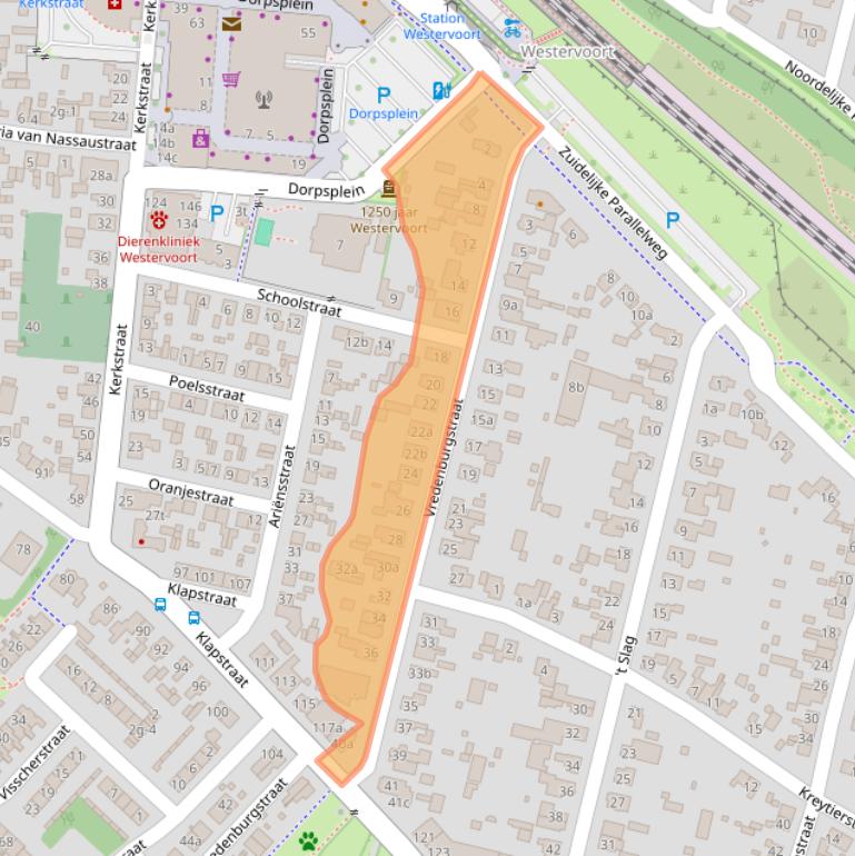 Kaart van postcodegebied 6931ED.