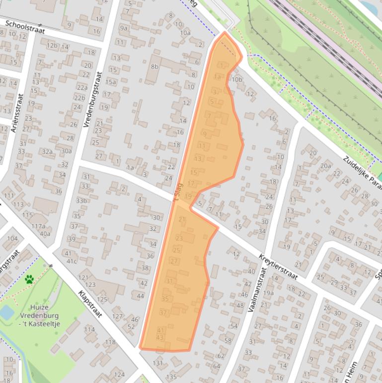 Kaart van postcodegebied 6931EG.