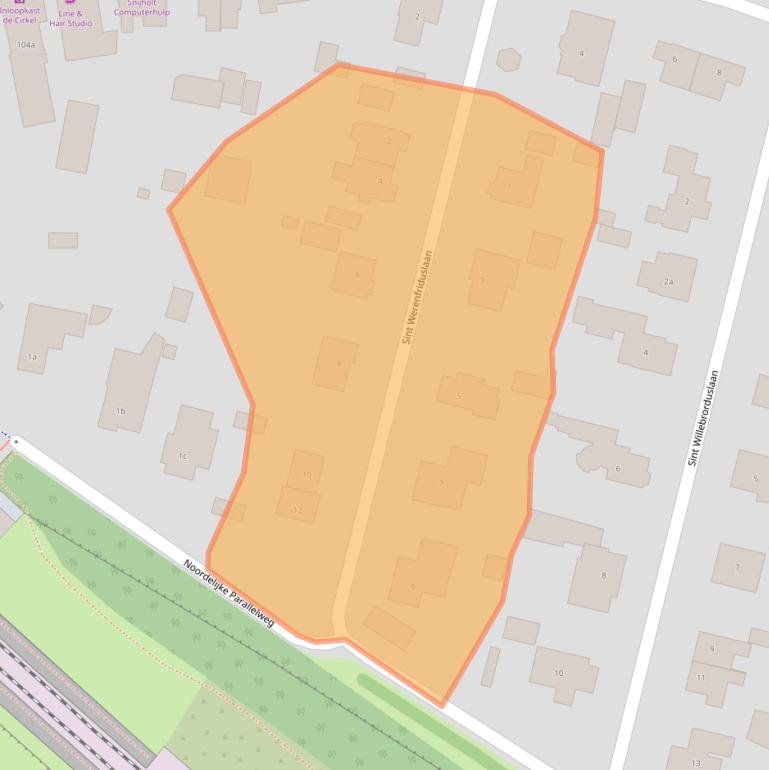 Kaart van postcodegebied 6931ET.