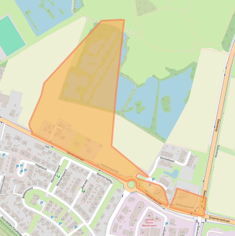 Kaart van postcodegebied 6931EW.