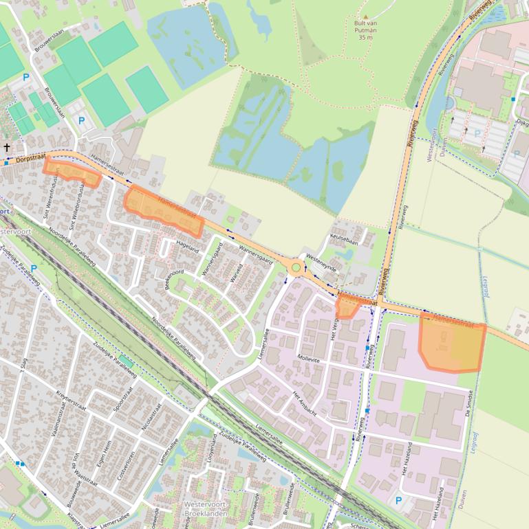 Kaart van postcodegebied 6931EX.