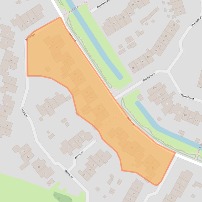 Kaart van postcodegebied 6931HB.