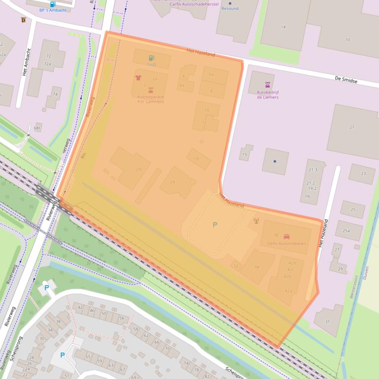 Kaart van postcodegebied 6931KB.