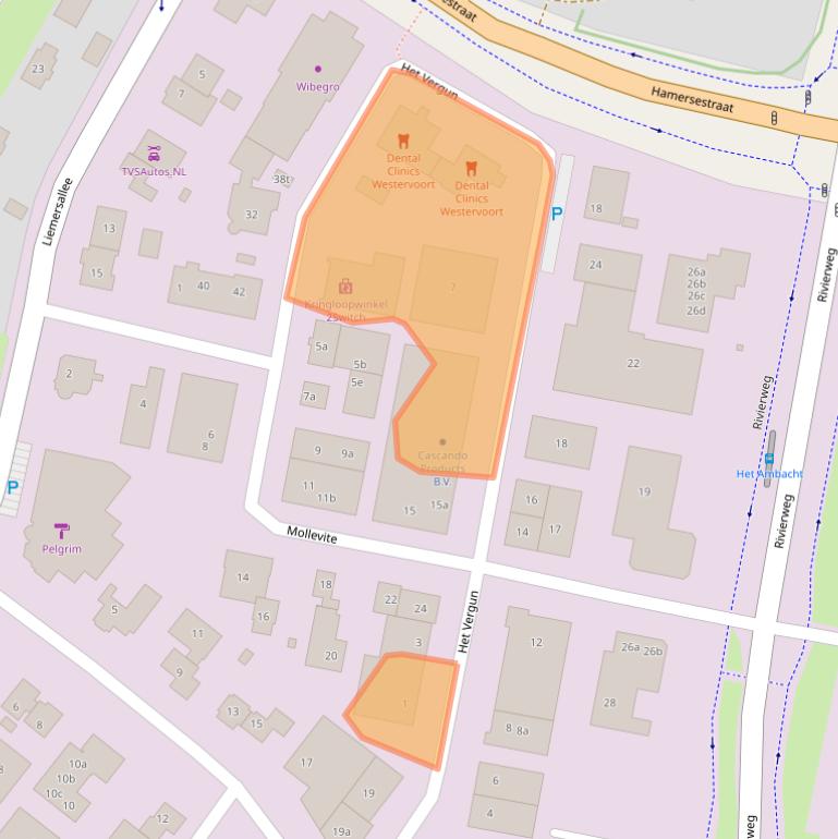 Kaart van postcodegebied 6931KC.