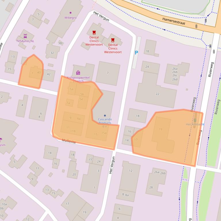 Kaart van postcodegebied 6931KE.