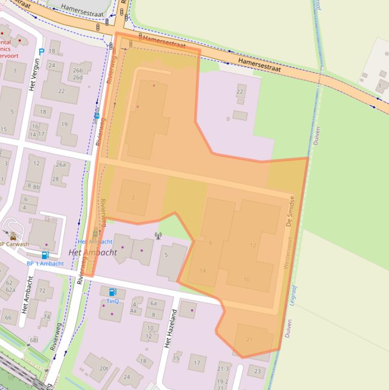 Kaart van postcodegebied 6931KJ.