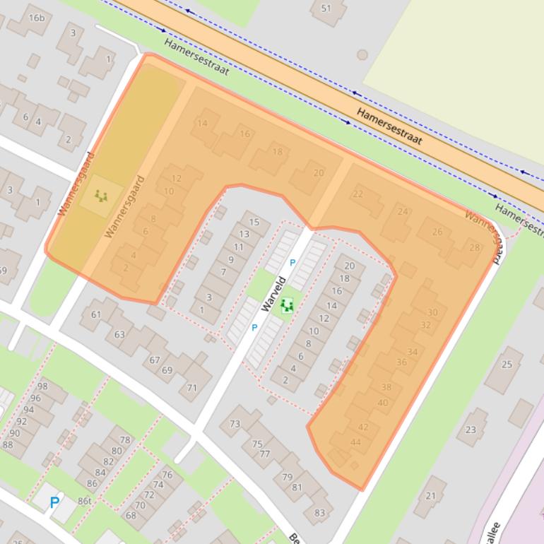 Kaart van postcodegebied 6931LJ.