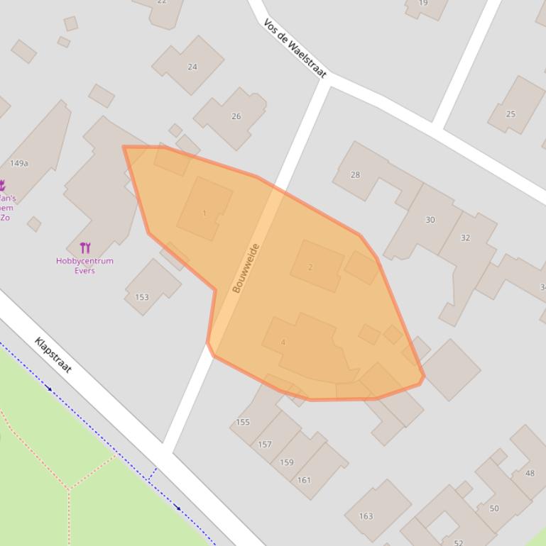 Kaart van postcodegebied 6931TX.