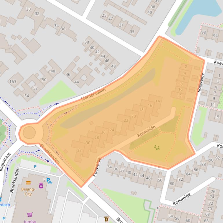 Kaart van postcodegebied 6931WE.