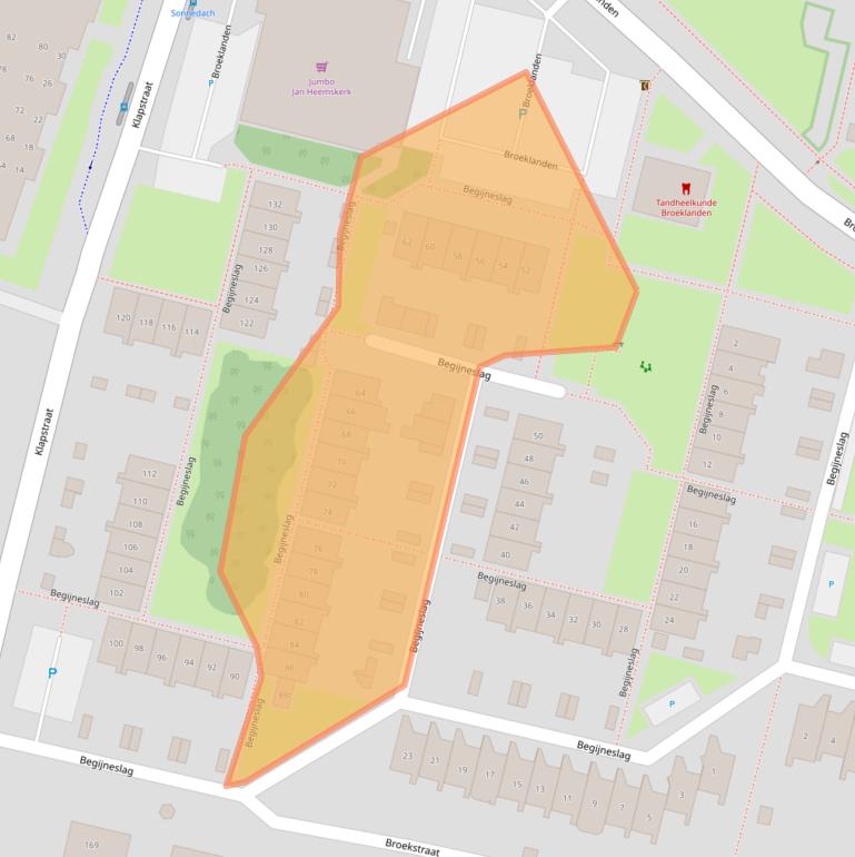 Kaart van postcodegebied 6931XD.