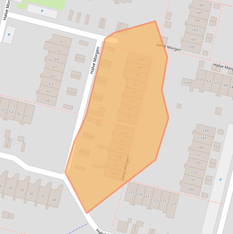 Kaart van postcodegebied 6931XJ.