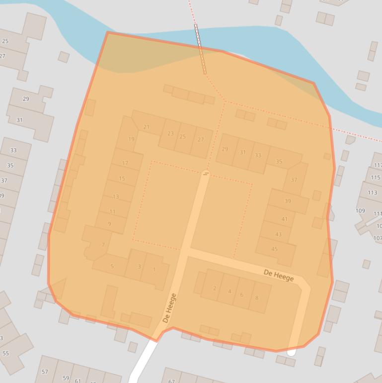 Kaart van postcodegebied 6932AJ.