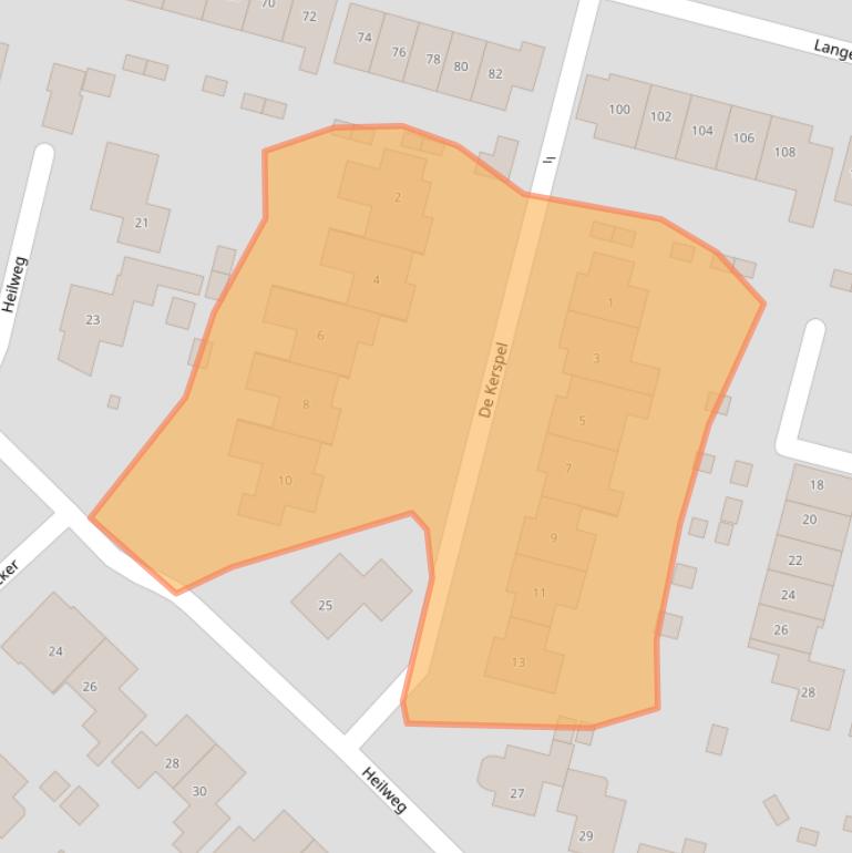 Kaart van postcodegebied 6932AK.
