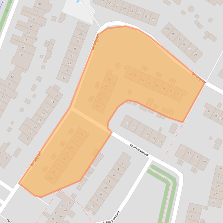 Kaart van postcodegebied 6932BD.