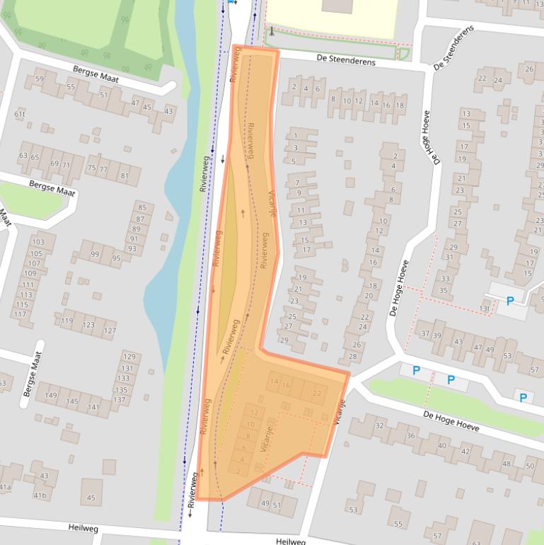 Kaart van postcodegebied 6932DB.