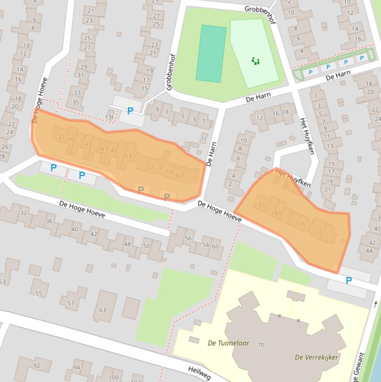 Kaart van postcodegebied 6932DD.