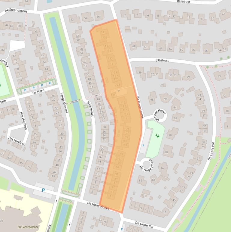 Kaart van postcodegebied 6932DE.