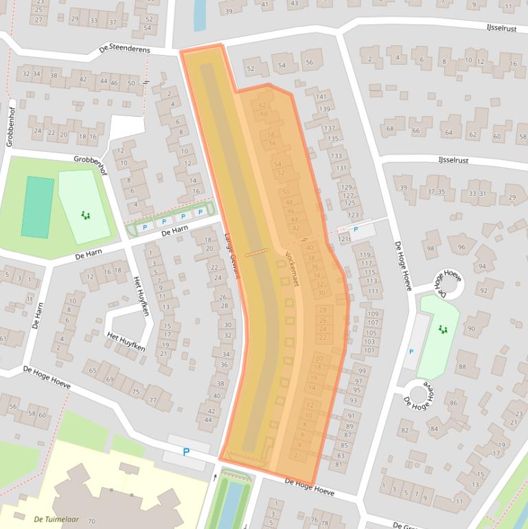 Kaart van postcodegebied 6932DT.
