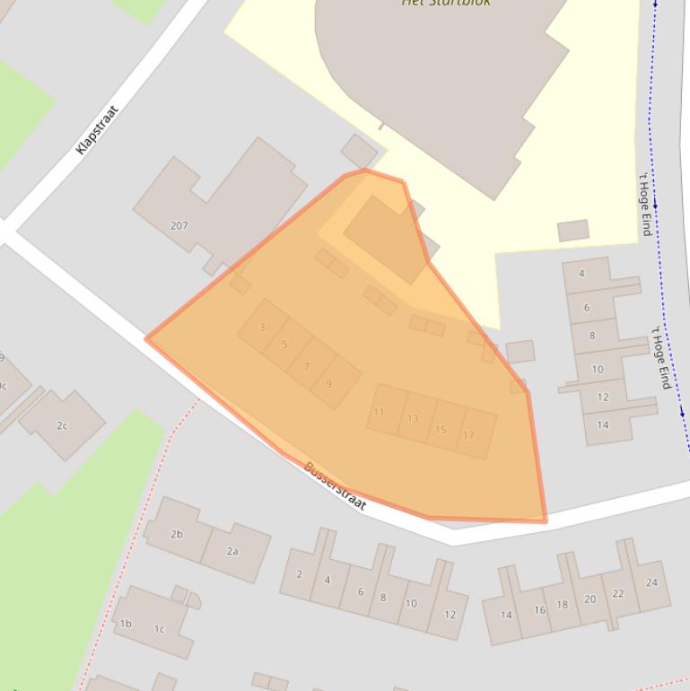 Kaart van postcodegebied 6932GA.