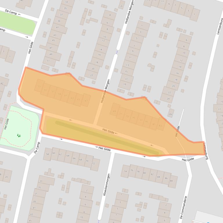 Kaart van postcodegebied 6932GG.