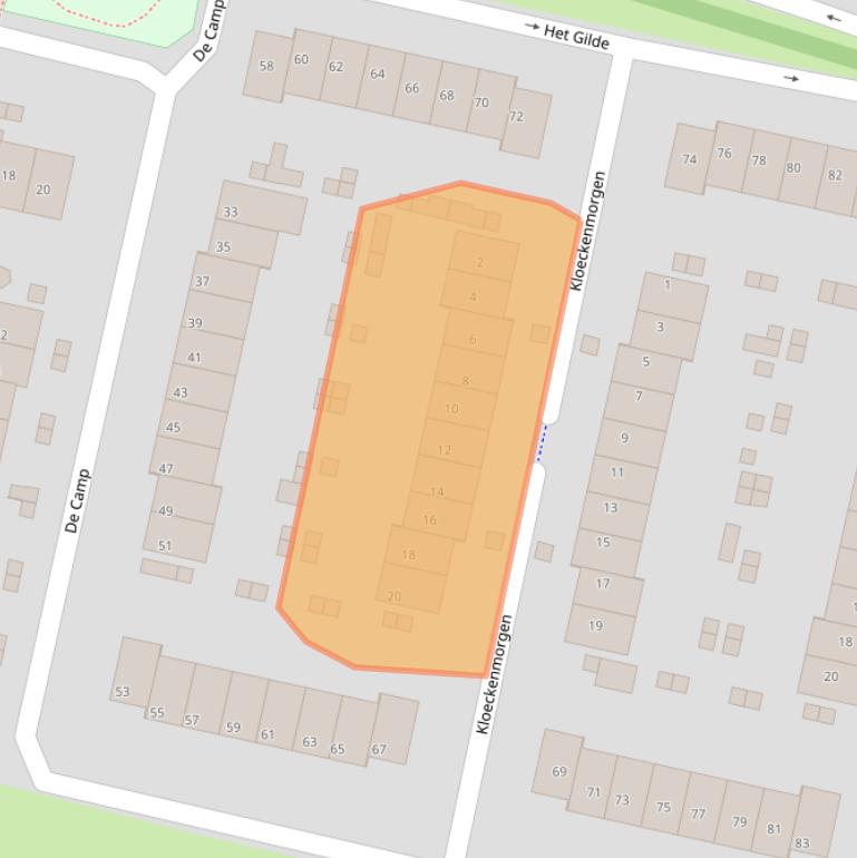 Kaart van postcodegebied 6932GT.