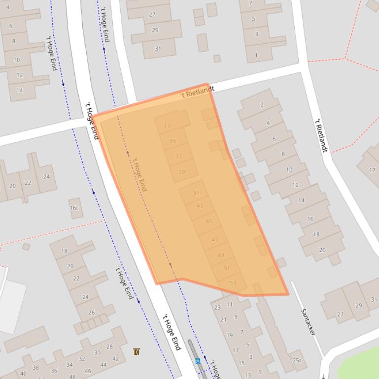 Kaart van postcodegebied 6932HP.