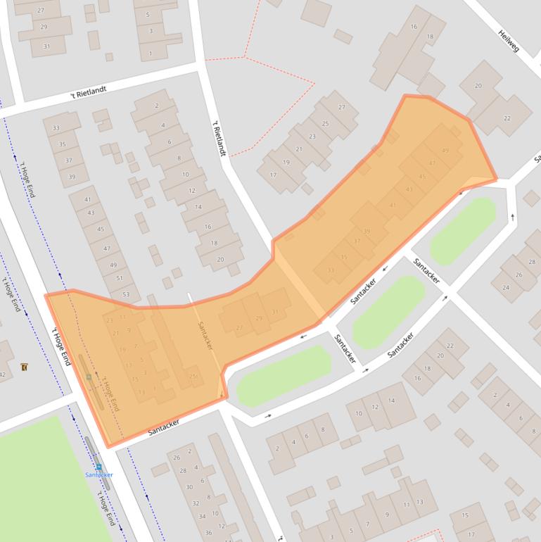 Kaart van postcodegebied 6932JC.