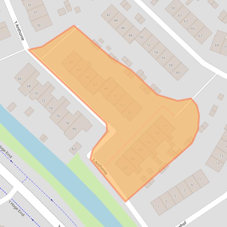 Kaart van postcodegebied 6932JL.