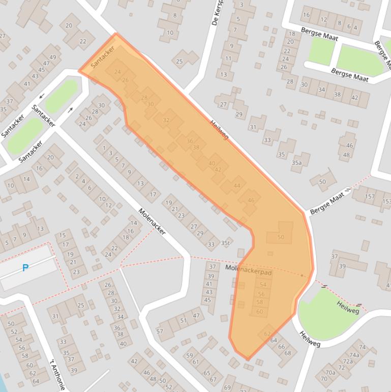 Kaart van postcodegebied 6932KJ.