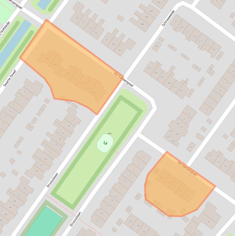 Kaart van postcodegebied 6932LG.