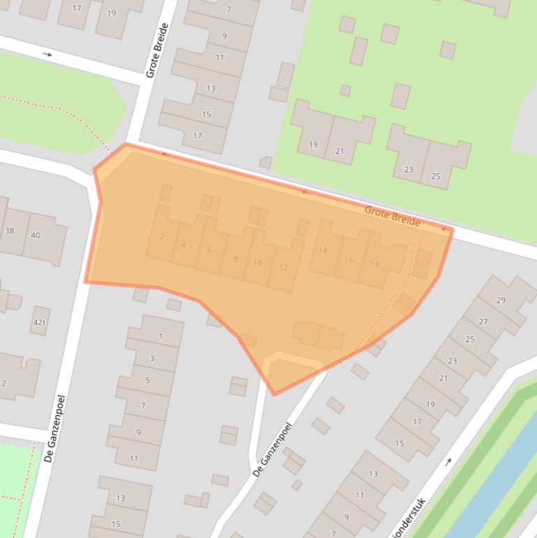 Kaart van postcodegebied 6932LM.