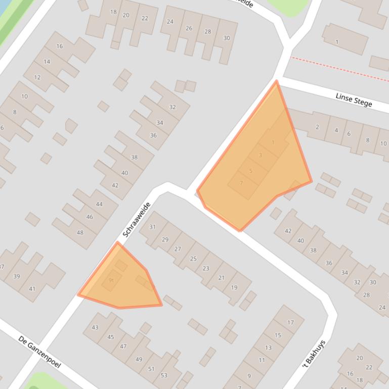 Kaart van postcodegebied 6932LS.